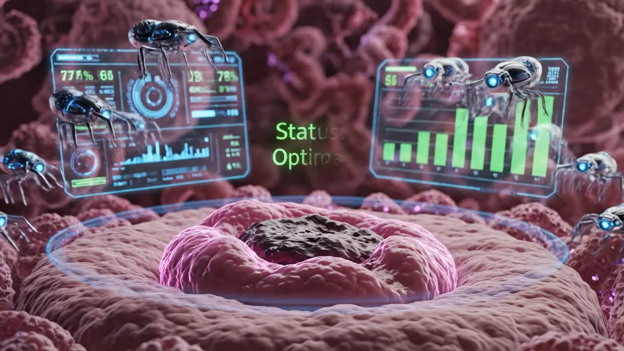 Nanobots Repairing Cells