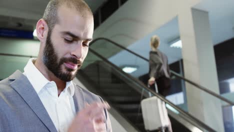 businessman using digital tablet