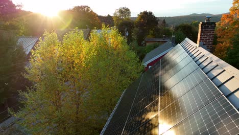 rooftop solar panel array green clean renewable energy