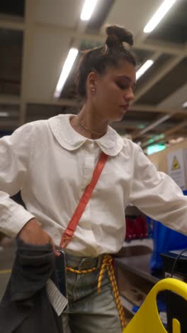 woman shopping at a retail store