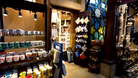 a vibrant souvenir shop in dubai market