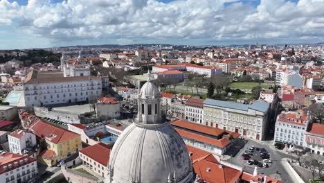 National Pantheon At Lisbon In District Of Lisbon Portugal. Museum Scenery. Beautiful Cityscape. National Pantheon At Lisbon In Portugal. Historic City Landscape. Tourism Landmark.