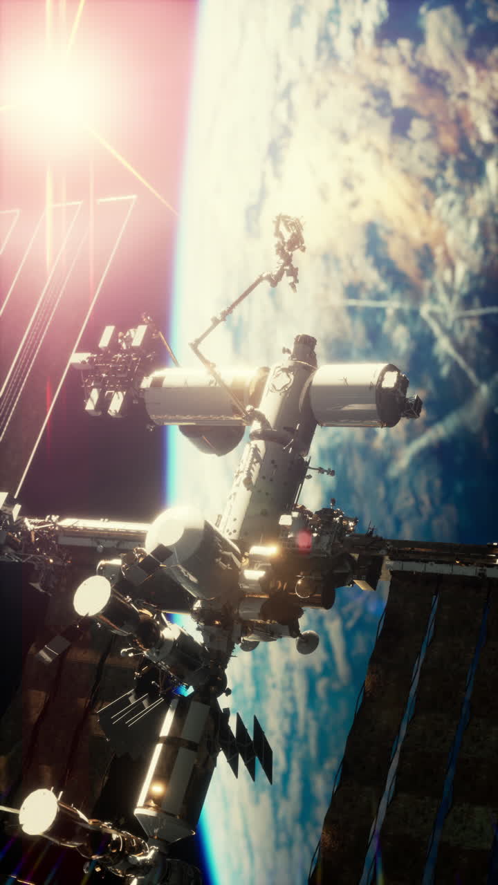 Stazione Spaziale Internazionale in orbita attorno alla Terra