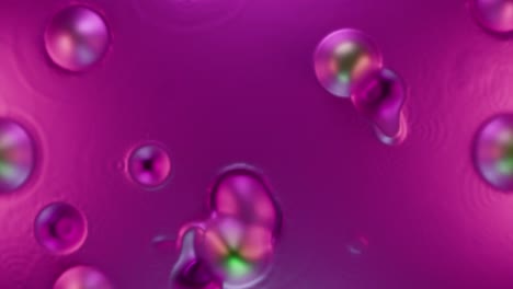 abstract purple background with colorful bubbles