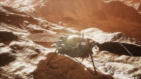 insight marte explorando la superficie del planeta rojo
