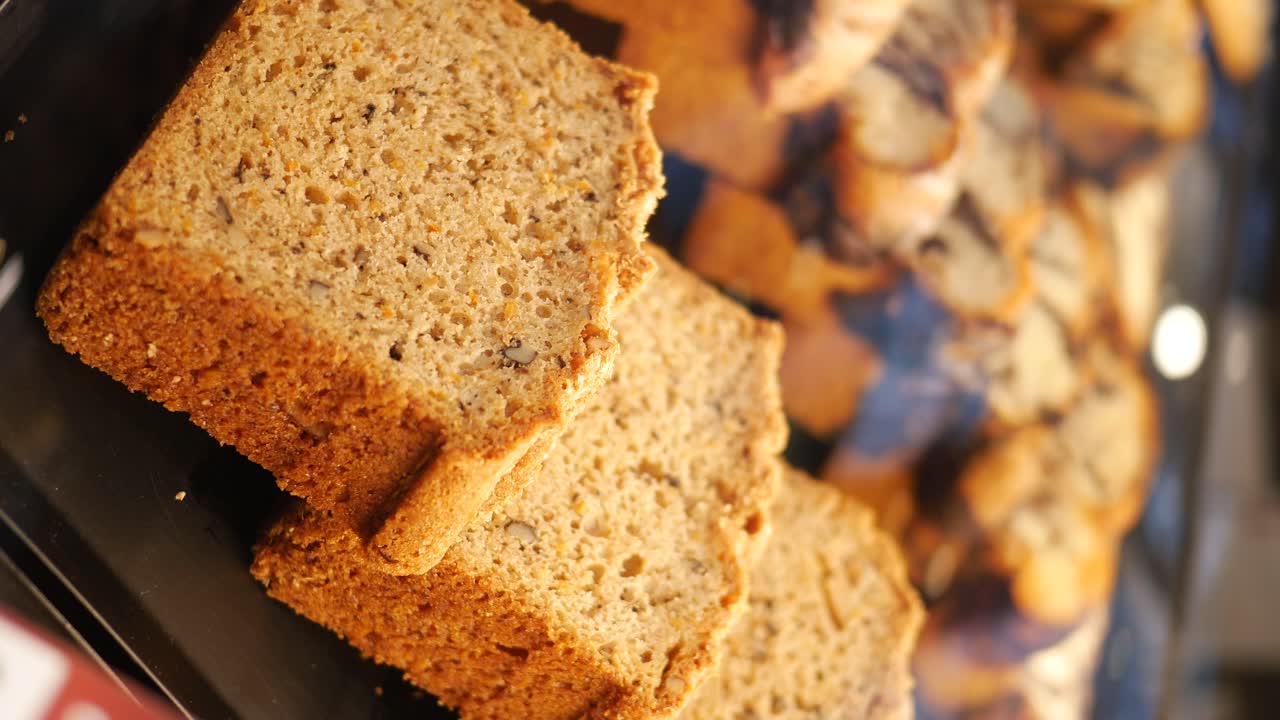Slices of delicious cake