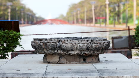 Closeup-of-Eternal-Peace-Flame-in-Lumbini-Nepal