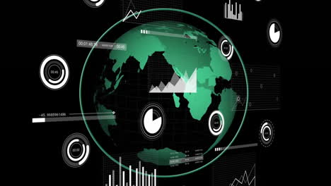 Animation-Von-Statistiken-Und-Datenverarbeitung-Auf-Der-Ganzen-Welt