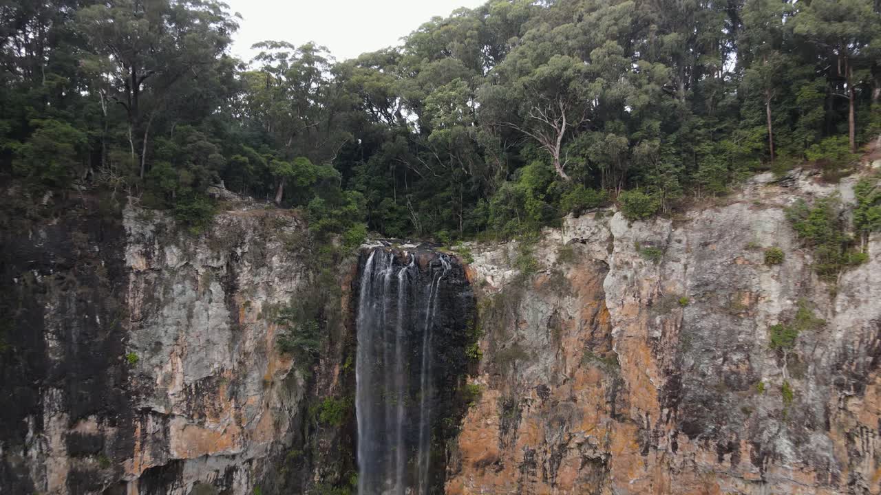 cascada gigante en purling brook cae parque nacional springbrook costa de oro queensland australia