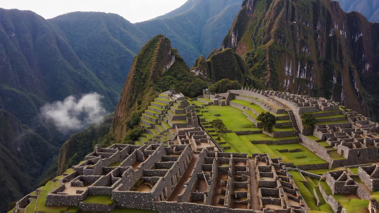 Machu Picchu, a breathtaking view of the Incan citadel in Peru
