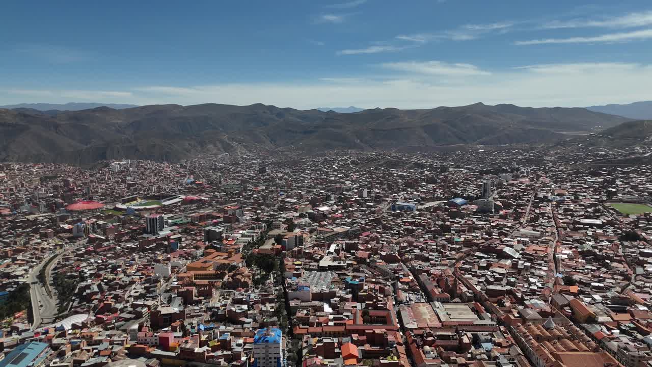 Potosí cidade sul-americana Bolívia mina de prata Nacional de la Moneda Potosí boliviana cidade mineira vista aérea de drone