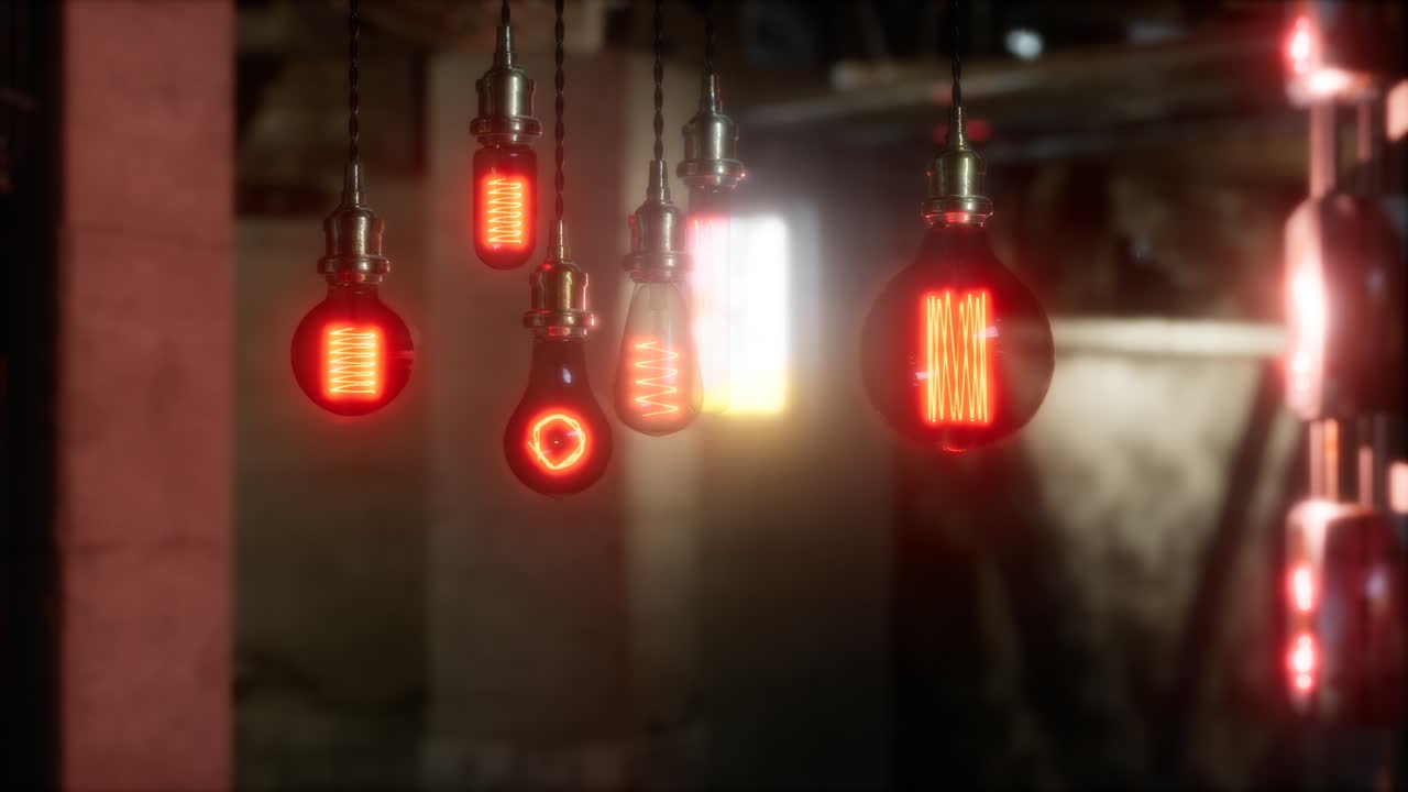 vieja bombilla incandescente retro vintage