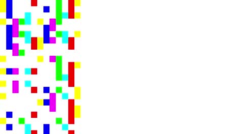 señal de cuadrados digitales multicolores