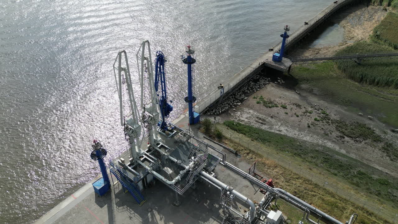 가스 및 오일 하역 조감도