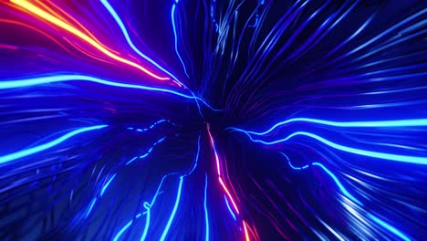 the intertwining wires flash in different colors. looped seamles