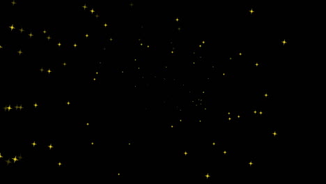 animation of floating light spots on black background
