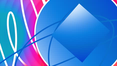 abstract geometric shapes with vibrant colors