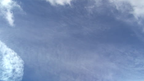 cloud front moves across sky in time-lapsed motion