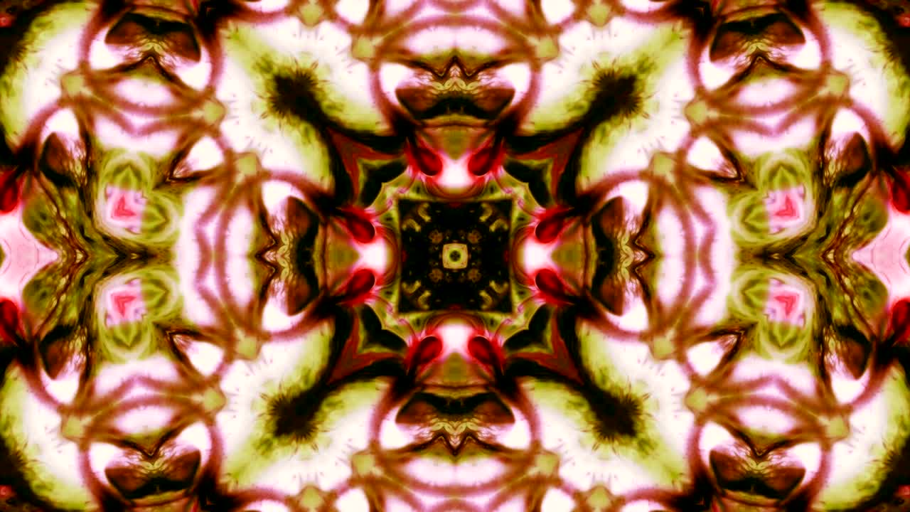 movimiento de fondo de kaleidoscopio abstractamente colorido
