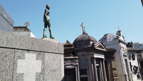 pan view of cemetery in recoleta
