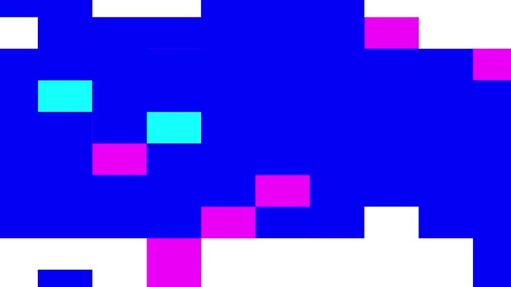 Colorful pixelated gradient banner, mosaic effect
