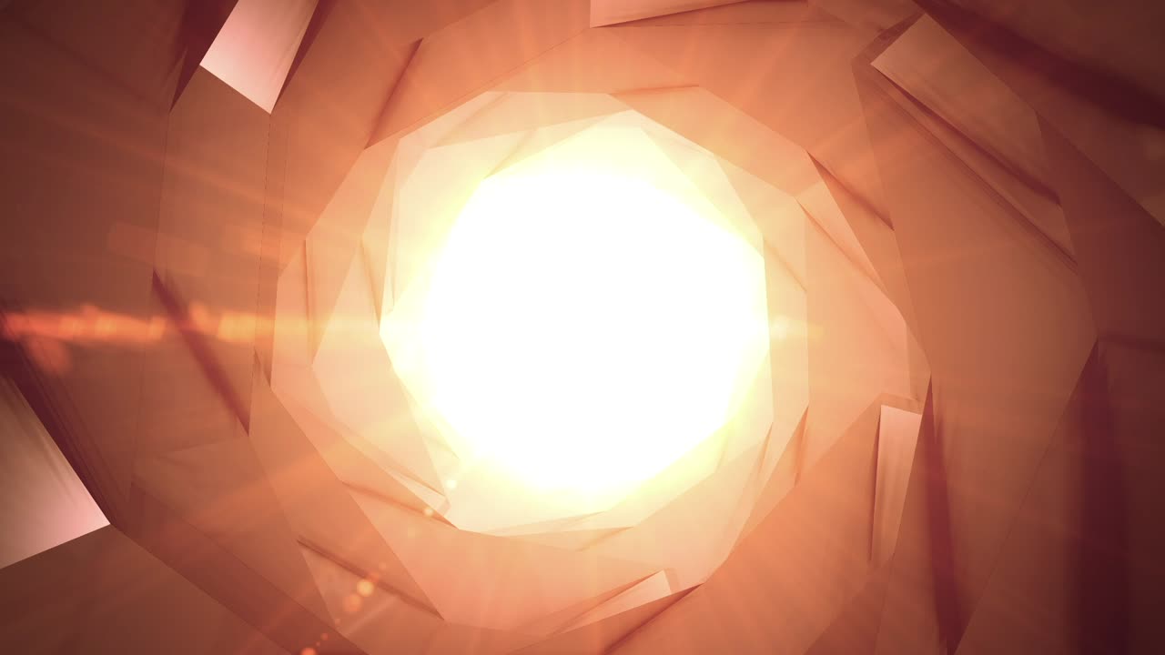 túnel geométrico abstracto de luz