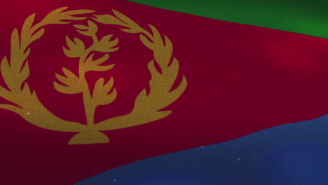 The-Eritrea-national-waving-flag