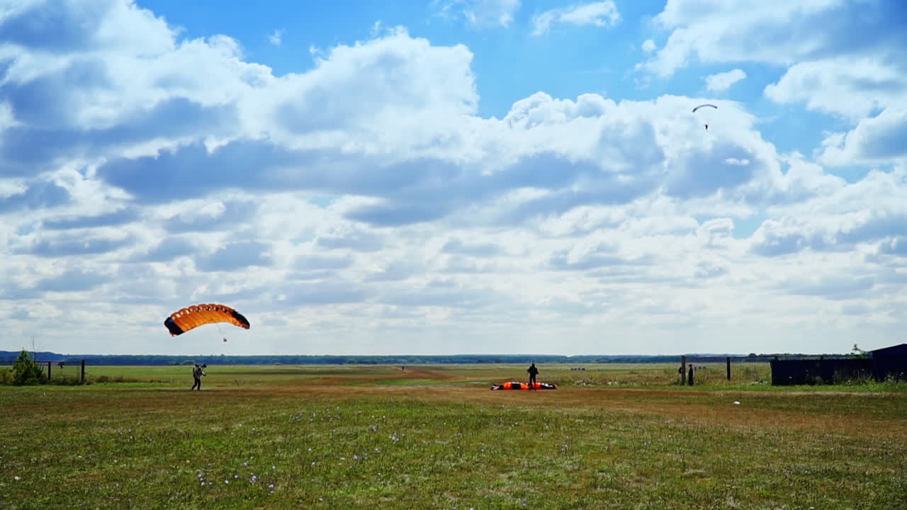 Skydiving in a Field