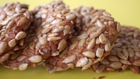 close-up of sunflower seed cookies