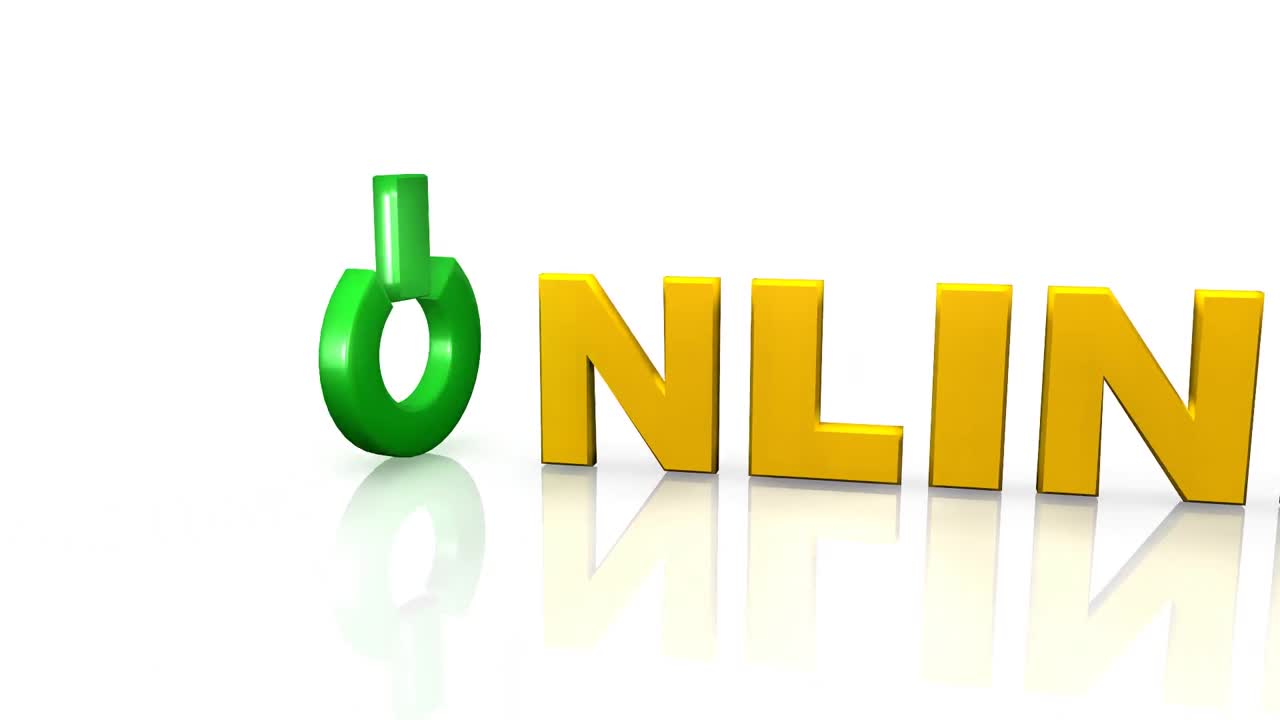 símbolo en línea 3d