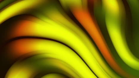 liquid gradient yellow, orange, and green shapes flowing slowly, seamless loop. stock animation. graphic design elements, relaxing background with curved lines