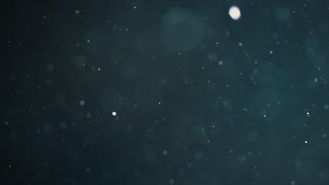 bokeh de partículas abstractas flotantes sobre fondo oscuro