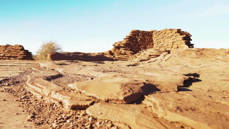 abandoned ruins in the desert