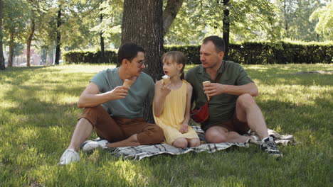 lgbtq family enjoying time in park