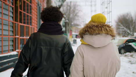 girlfriends in the street