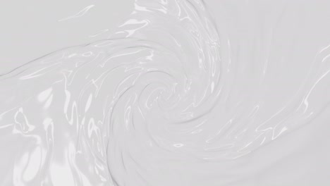 macro white smooth rotate cosmetic texture of face cream, milk or yogurt, abstract background, seamless loop