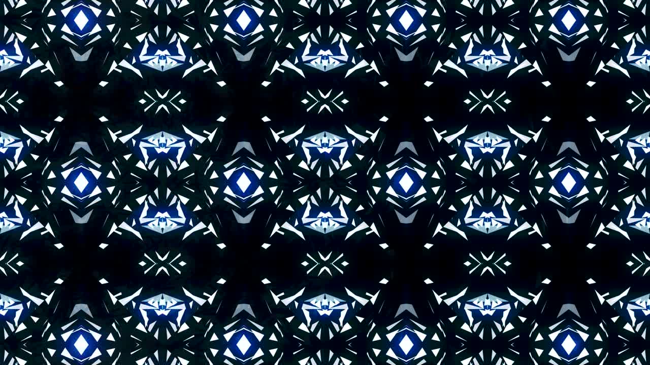kaleidoscopio en movimiento. gráficos en movimiento de 4k