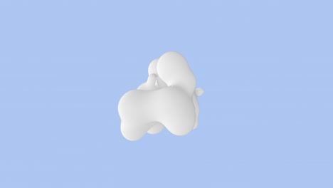3d 모핑 구와 함께 추상적인 배경 평평한 스타일의 객체
