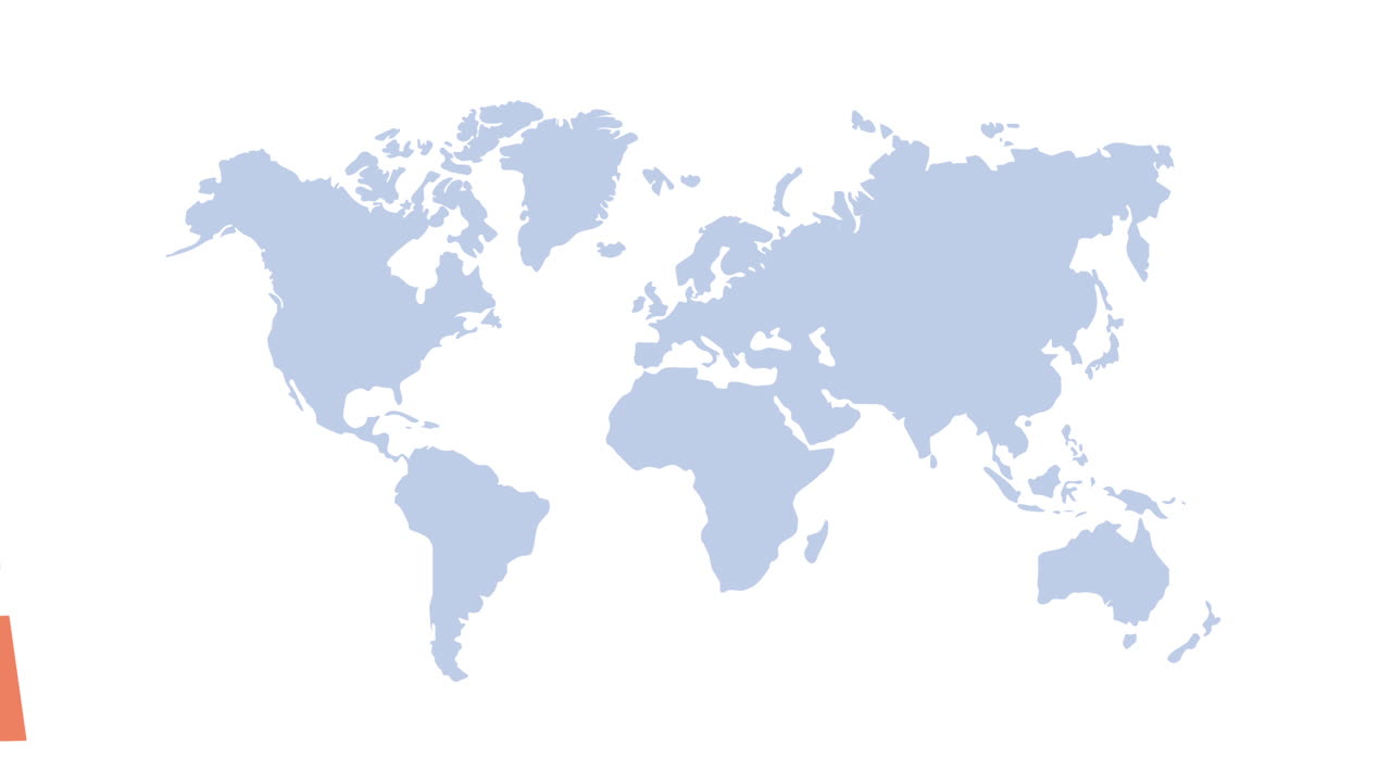 trabajador de servicio de entrega con animación del planeta tierra