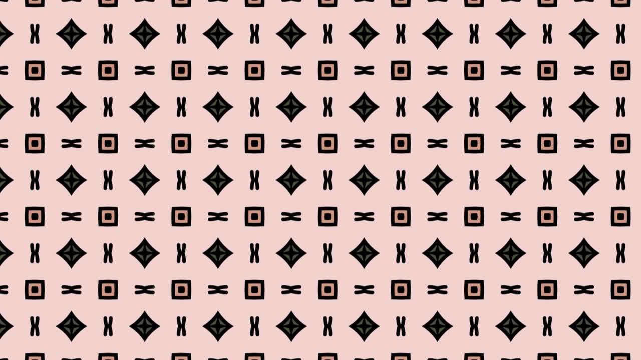 un patrón impecable de cuadrados coloridos y formas florales