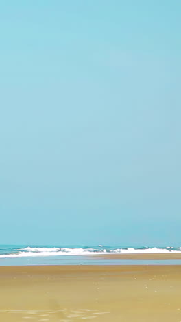 빈 해변 장면