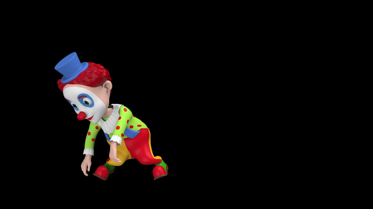 el baile del payaso en bucle