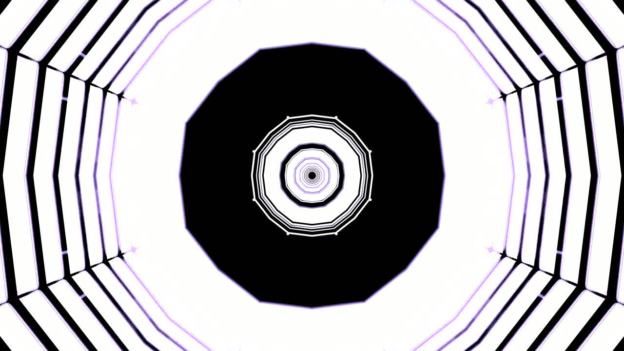 Oplev en fængslende tunnelanimation med koncentriske cirkler i en problemfri sløjfe. Denne dynamiske bevægelsesbaggrund skaber en engagerende atmosfære.