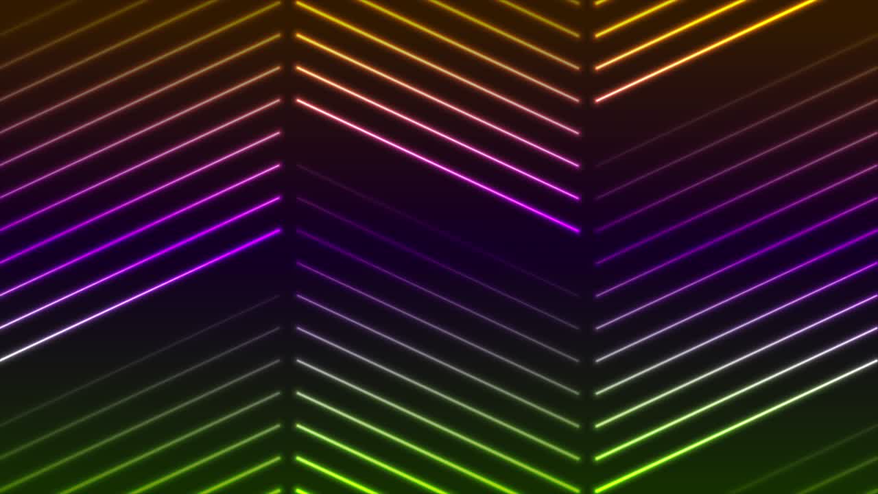 líneas de láser de neón coloridas fondo de movimiento abstracto