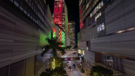 Downtown Miami at Night Brickell city center