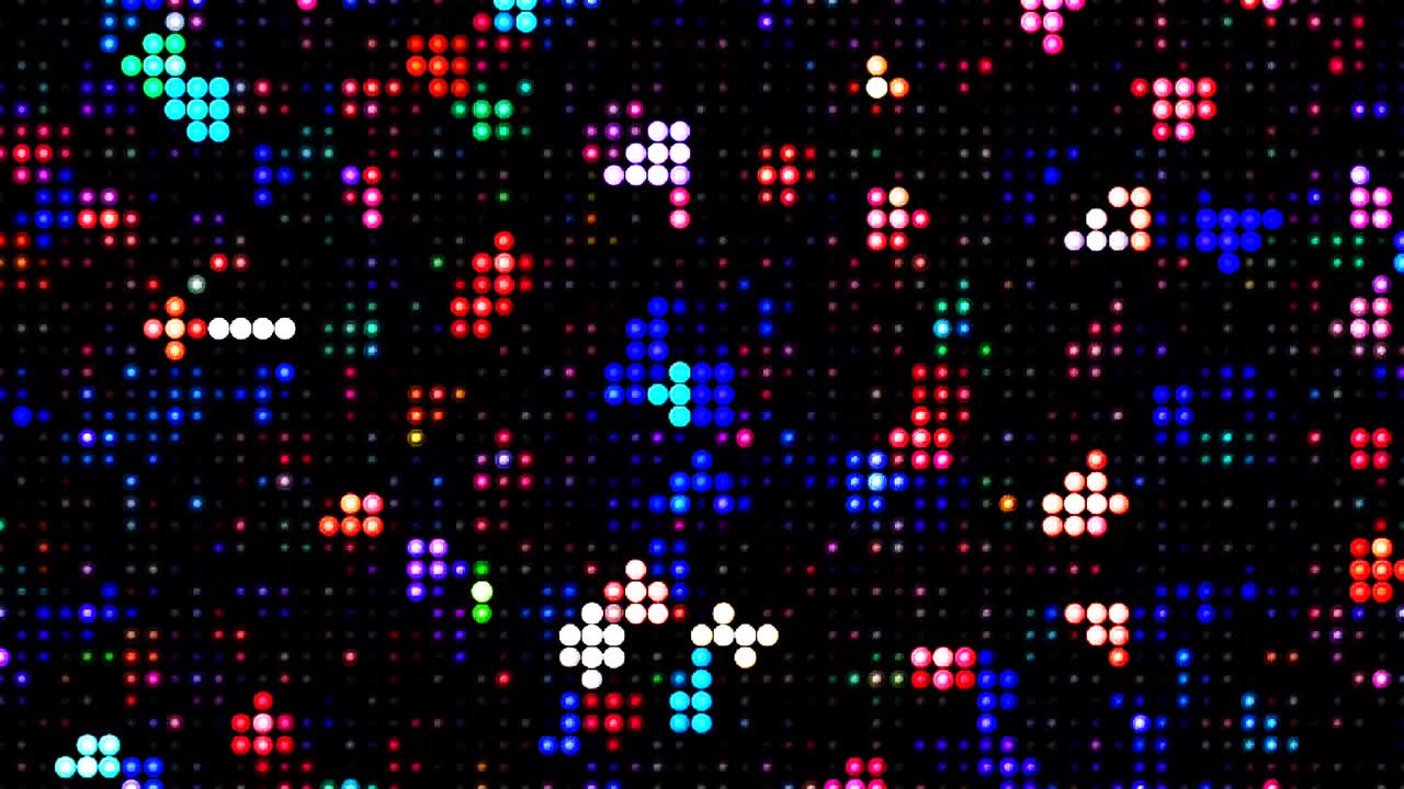Abstract kaleidoscope shining beautiful red blue line smooth motion with shining light motion