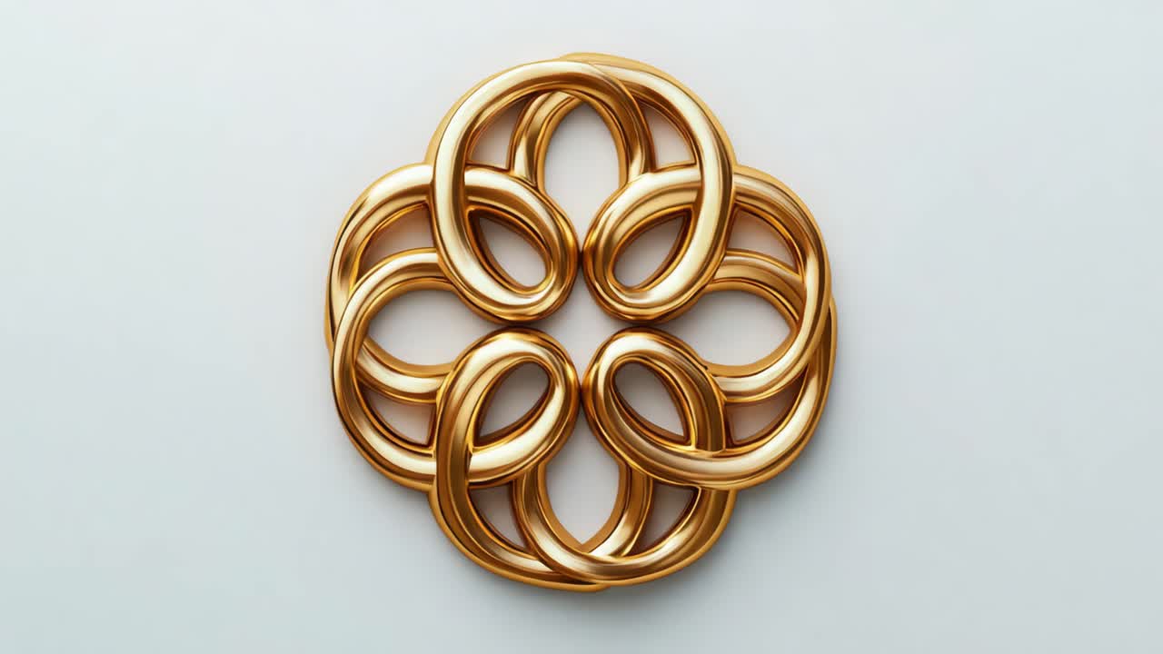 Golden Interlocking Rings
