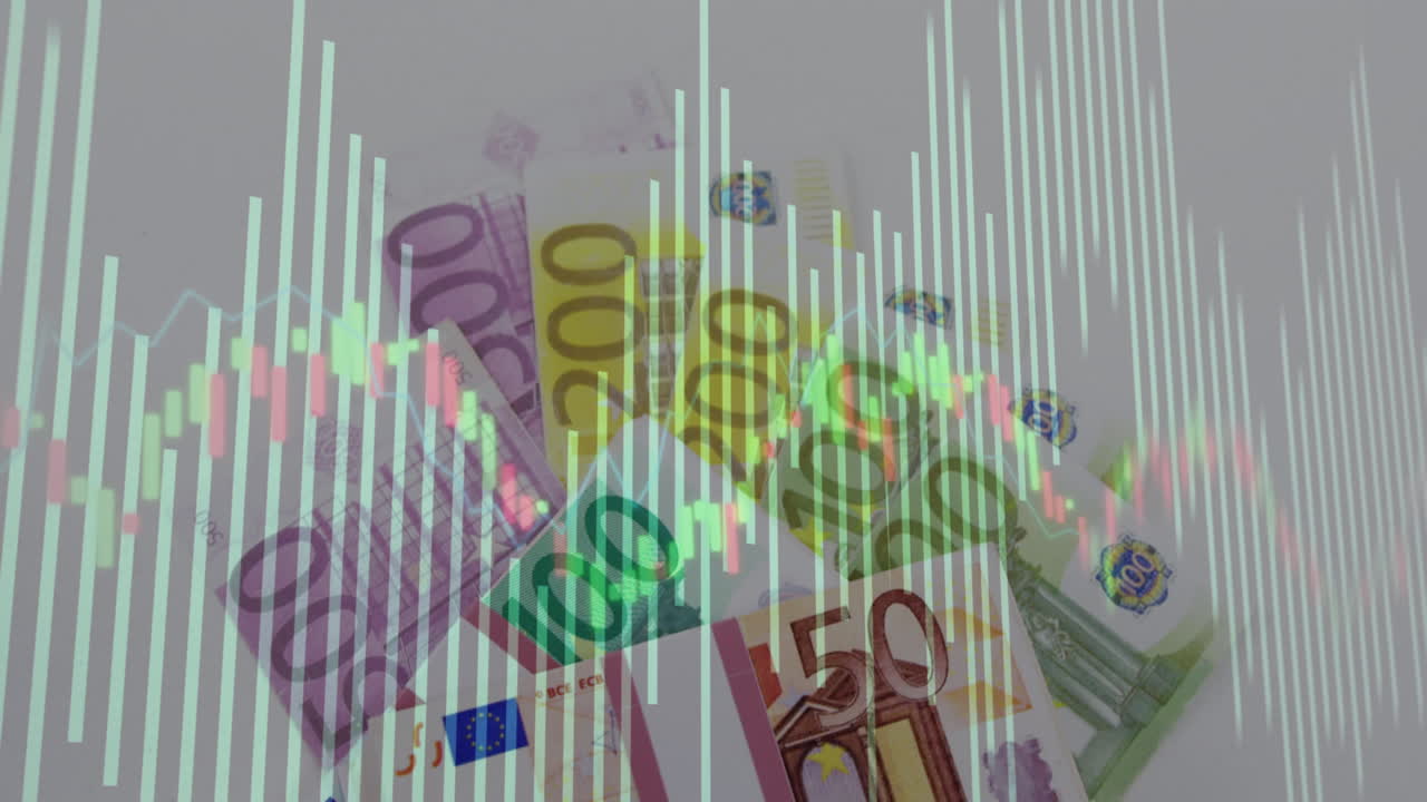 은행권에 대한 데이터 처리의 애니메이션