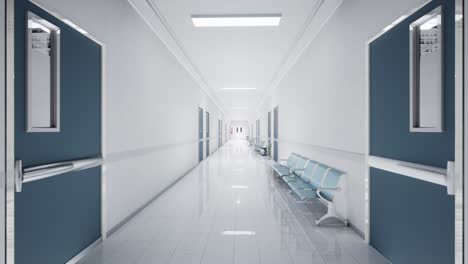 corredor vacío del hospital