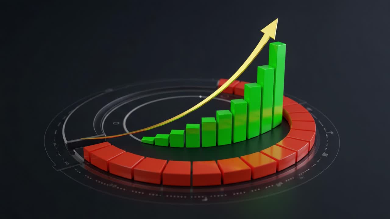 Visualizing Growth: A Dynamic Representation of Rising Metrics and Progress Using Colorful Graphs and Data Analytics Techniques